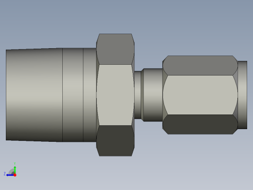 卡套式工业通用硬管接头4-8_fbu-s右视缩略图