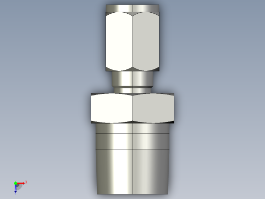 卡套式工业通用硬管接头4-8_fbu-s俯视缩略图