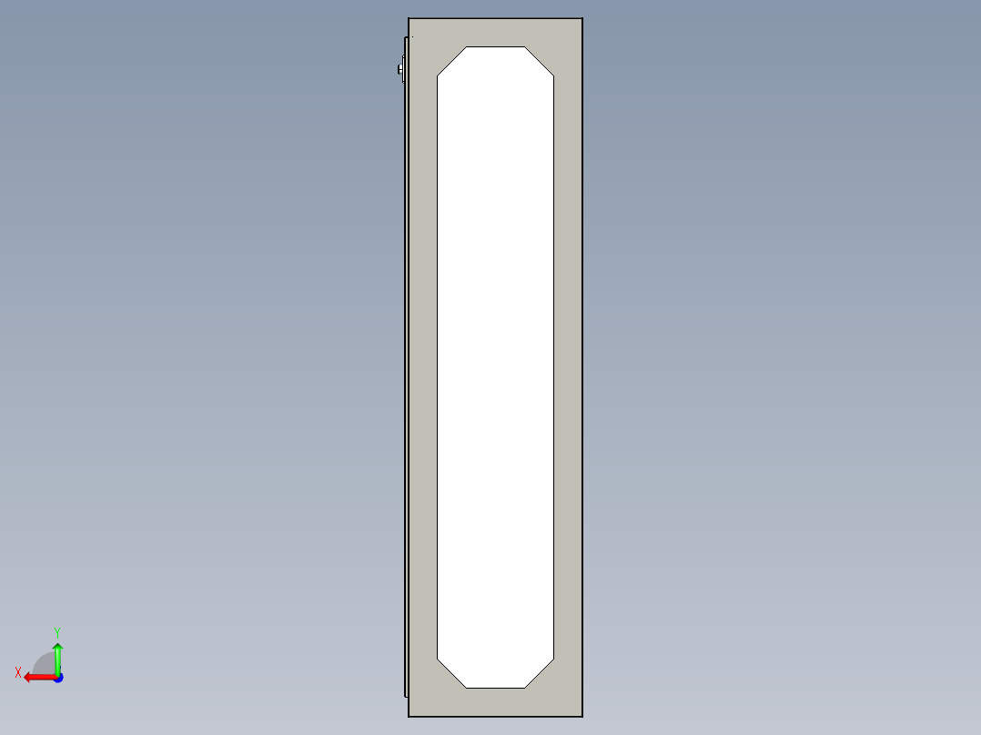 3开门网络服务器机柜后视图