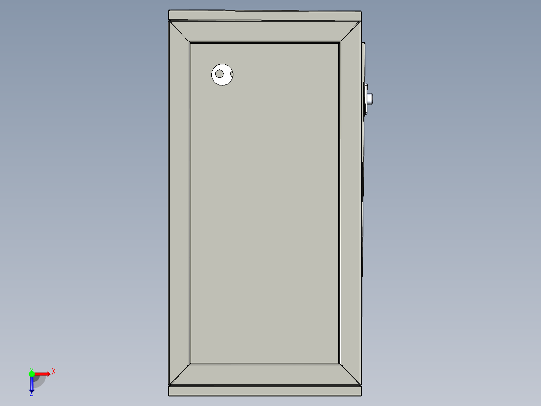 3开门网络服务器机柜俯视图