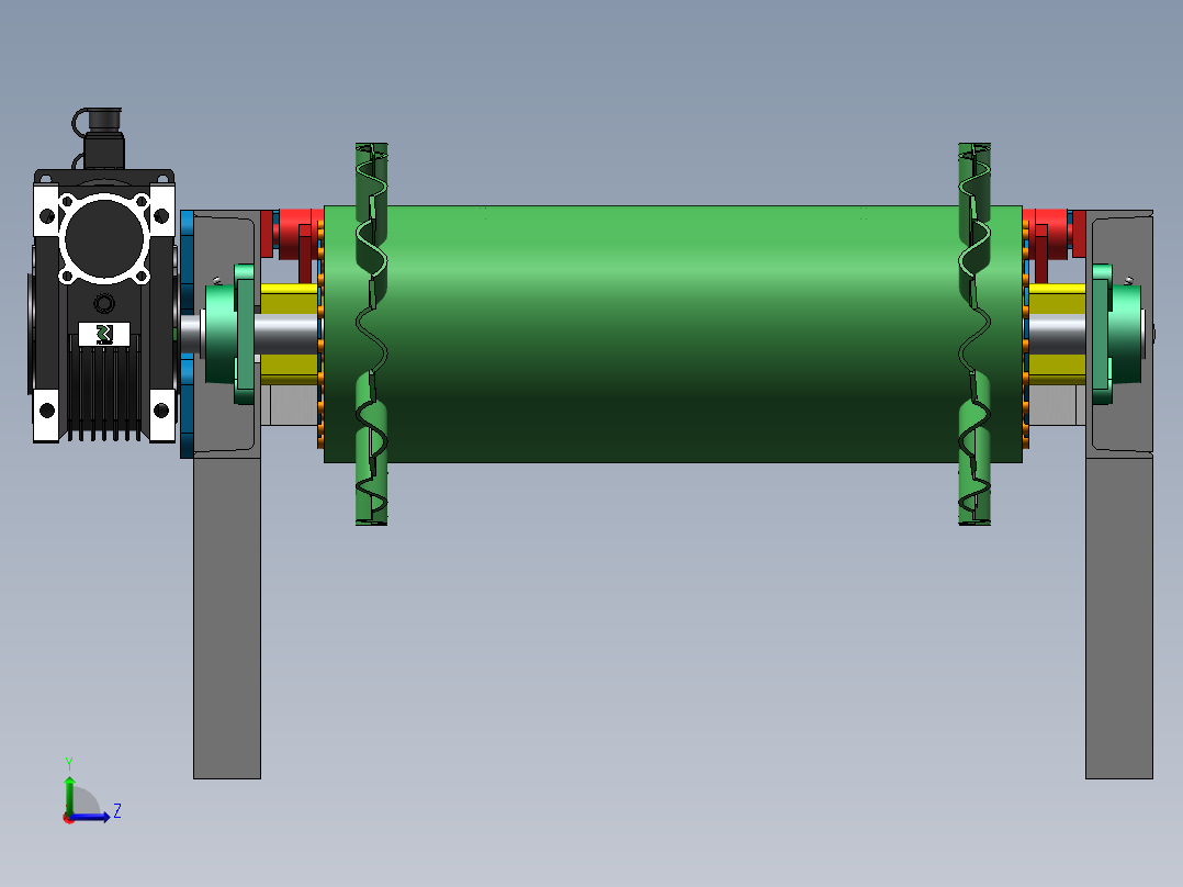 皮带秤模型左视图