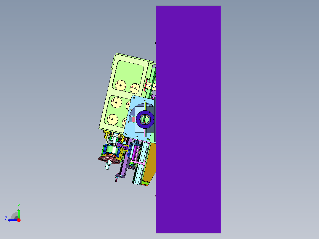 焊接工装夹具和变位机械右视图
