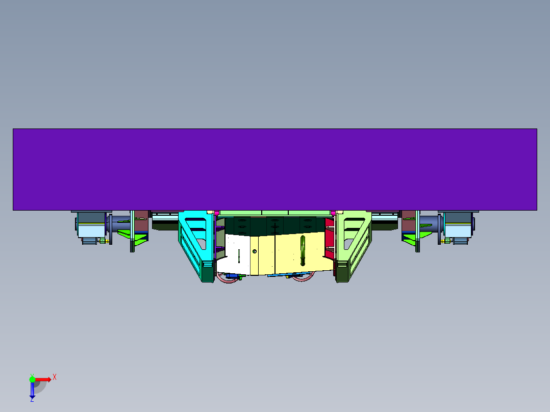 焊接工装夹具和变位机械俯视图