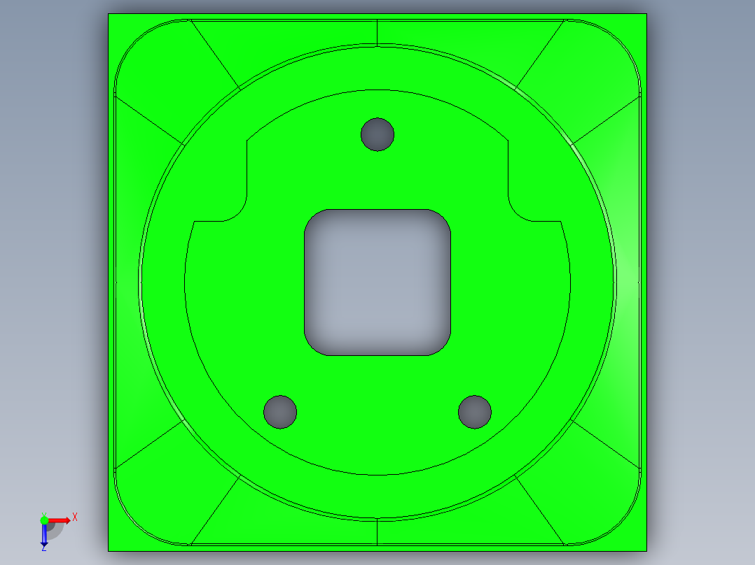 MAY-BOT-COVER-CNC3笔记本CNC工装夹具三维模型俯视图