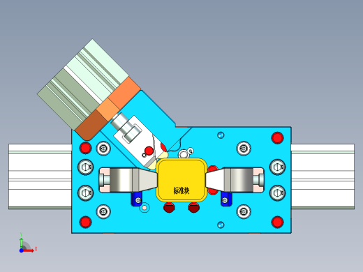 ZJ-W7 HSG-CNC1-47-笔记本CNC工装夹具三维模型内腔加工治具01版前视缩略图