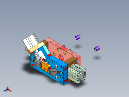 ZJ-W7 HSG-CNC1-47-笔记本CNC工装夹具三维模型内腔加工治具01版正等轴测缩略图
