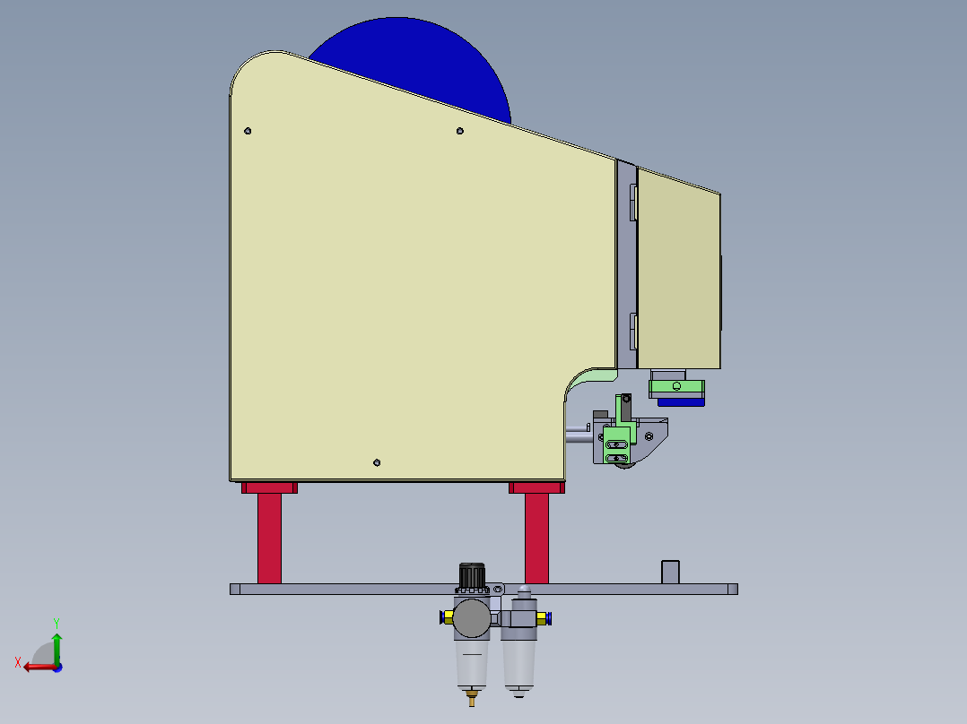 半自动高精度平面贴标机sw18可编辑后视图