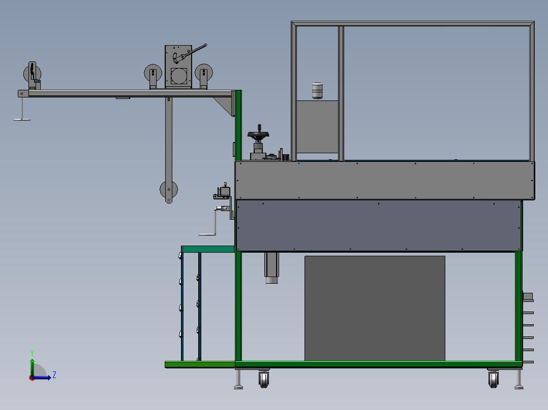 自动裁断机sw18可编辑左视图
