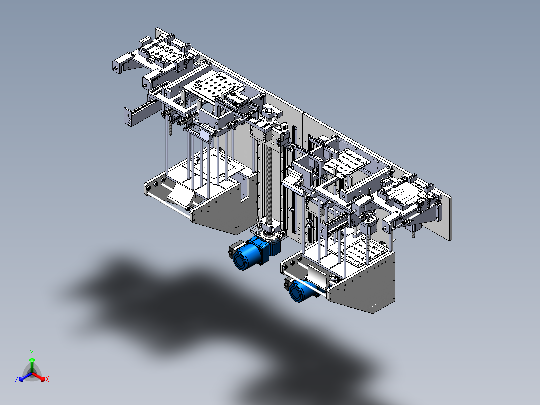 升降料仓（含DFM）sw17可编辑正等轴测图