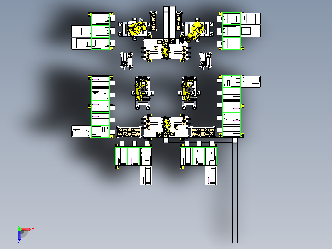 SMT CELL3测试设备sw18俯视图