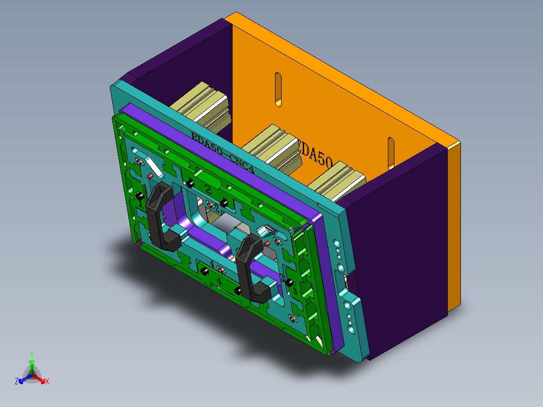 EDA50-笔记本CNC工装夹具三维模型CNC4-190104