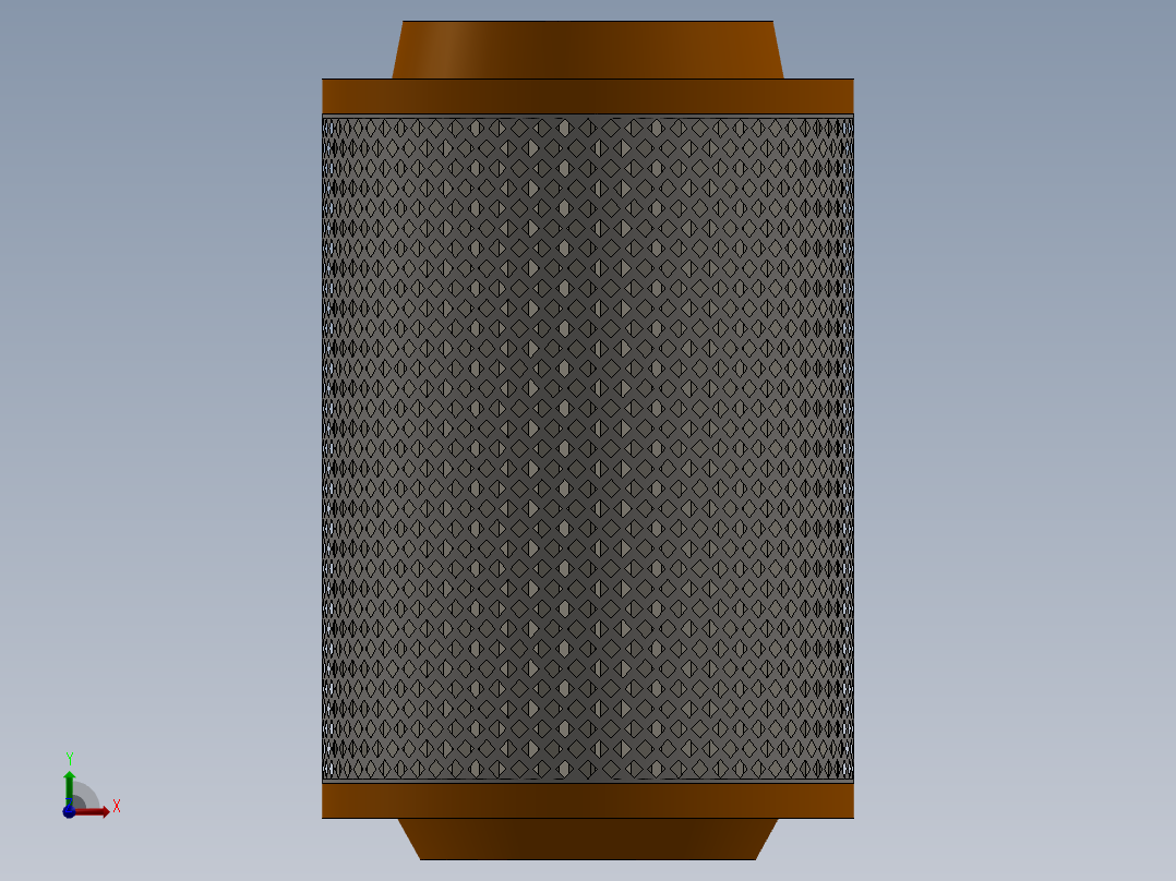 空气过滤芯前视图