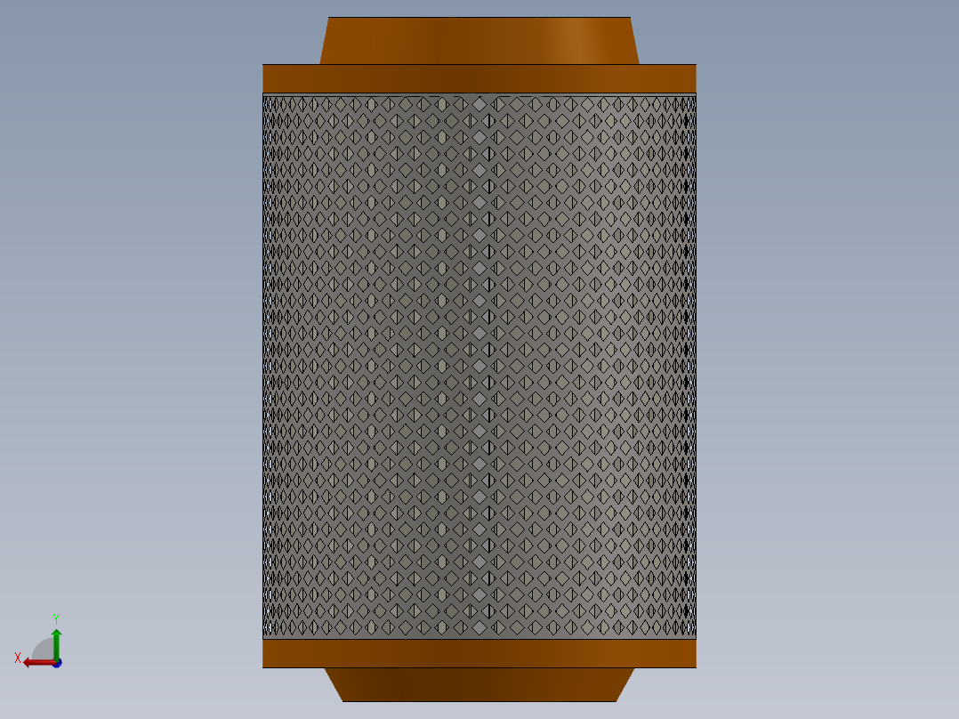 空气过滤芯后视图
