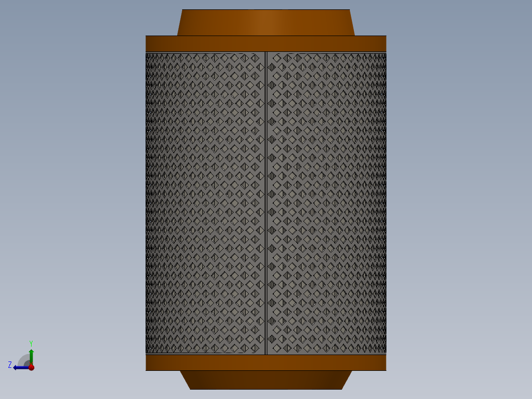 空气过滤芯右视图