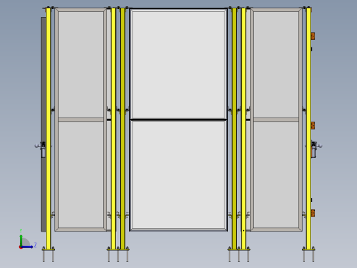车间围栏左视缩略图