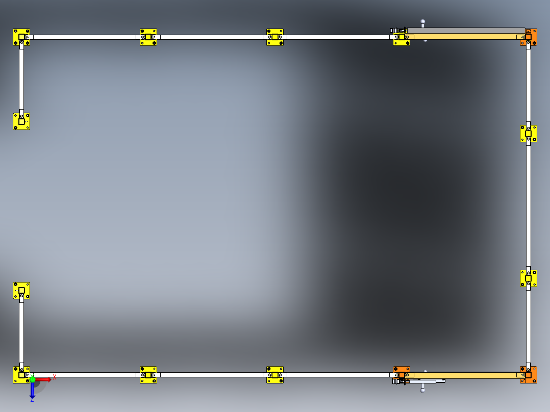 车间围栏俯视图