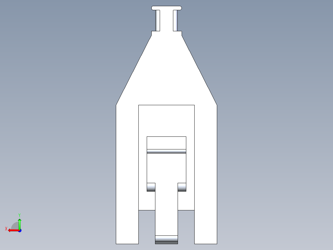 公头和接线盒4P QIKMATE插头应力释放挂钩后视图