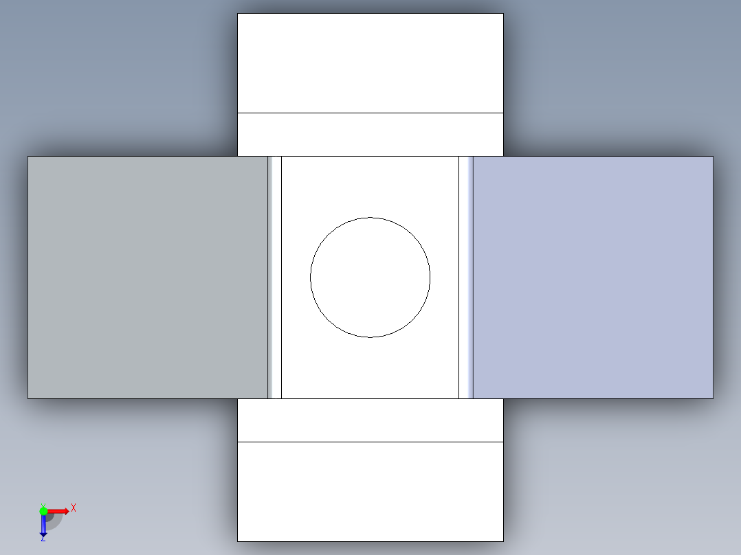 公头和接线盒4P QIKMATE插头应力释放挂钩俯视图