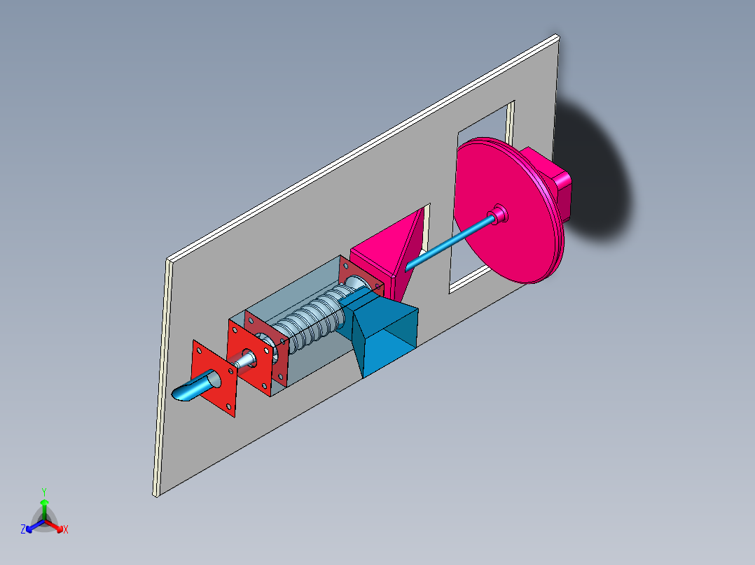 B2004037-木质废料压块工具正等轴测图
