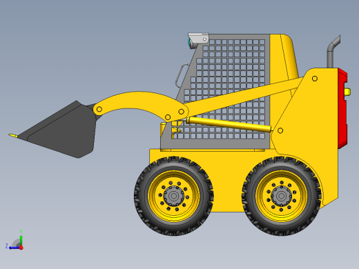 山猫铲车右视缩略图