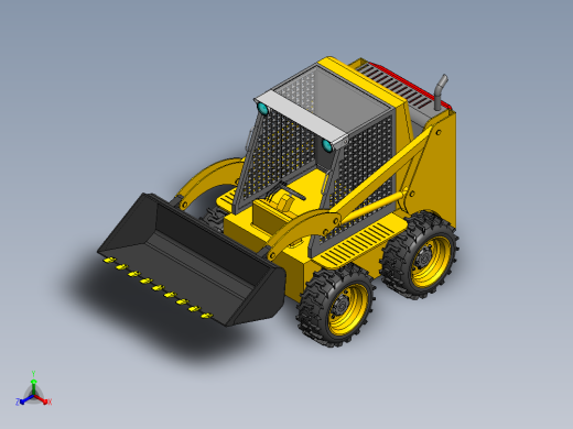 山猫铲车正等轴测缩略图