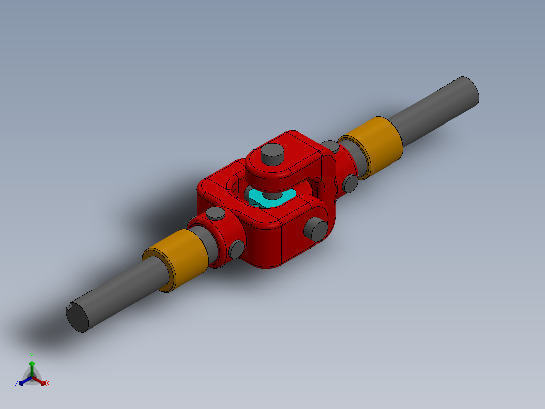 万向节(53)正等轴测图