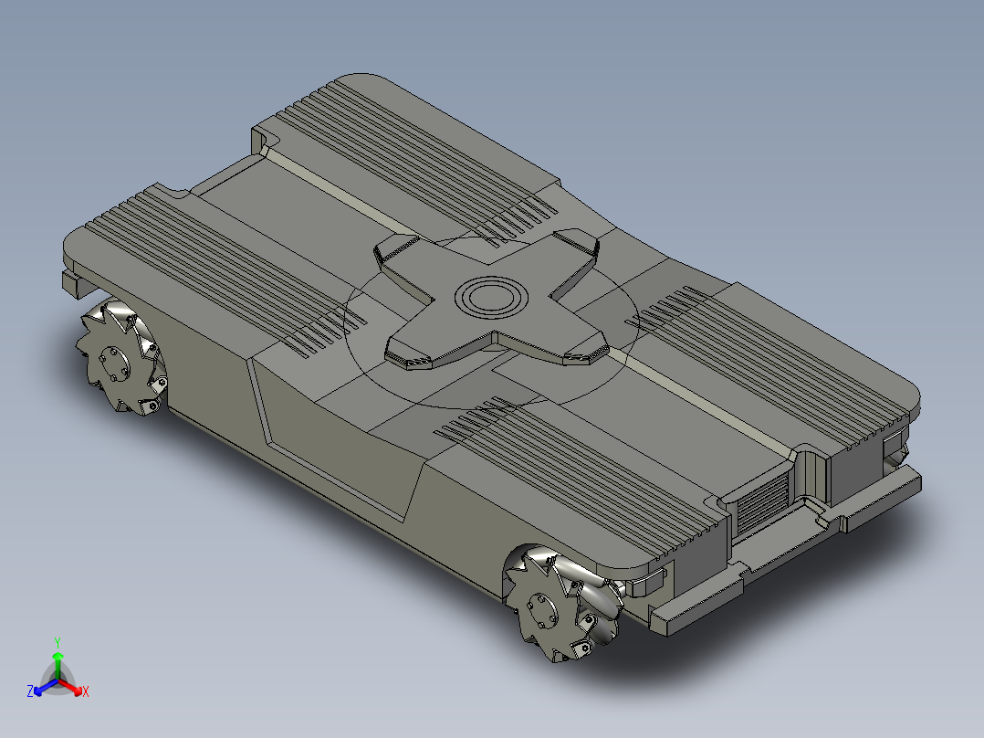 全向移动AGV机械结构设计含SW2014三维模型+CAD图纸+说明文档