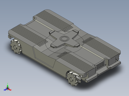 全向移动AGV机械结构设计含SW2014三维模型+CAD图纸+说明文档