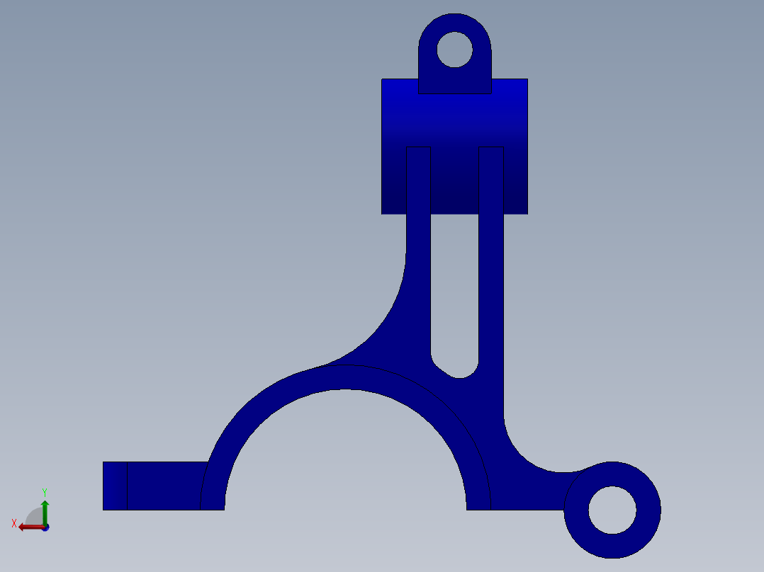 机械组件后视图