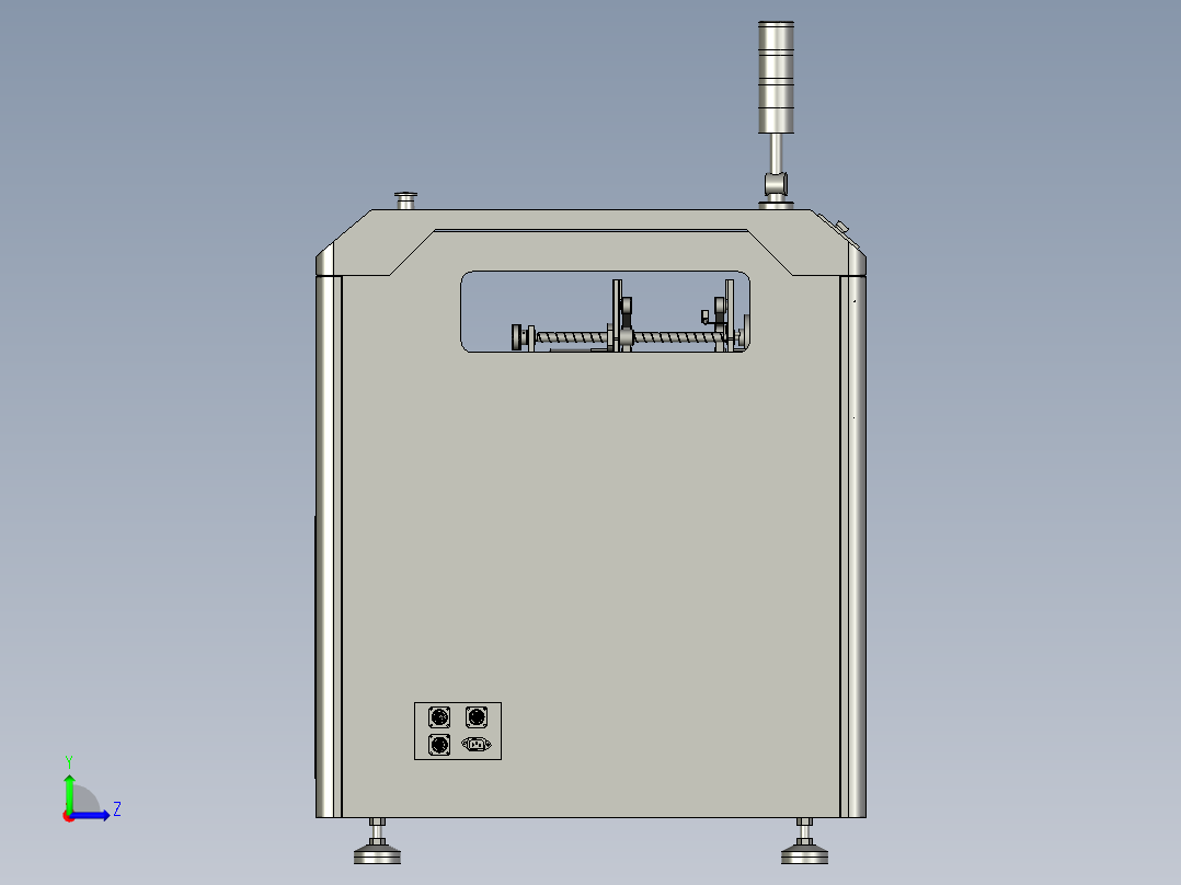线路板不同工序转接用的移载机左视图