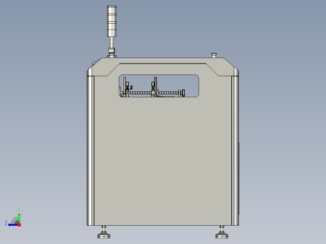 线路板不同工序转接用的移载机右视图