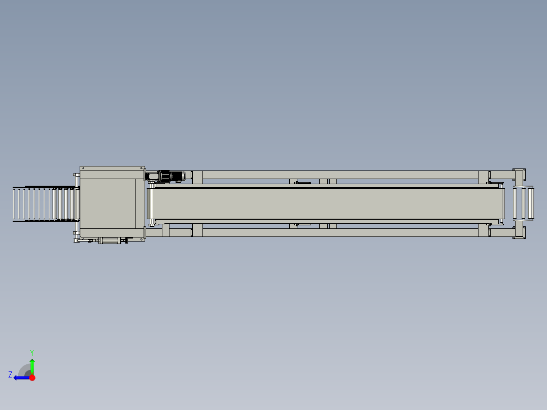 三层立体鉴别输送带右视图