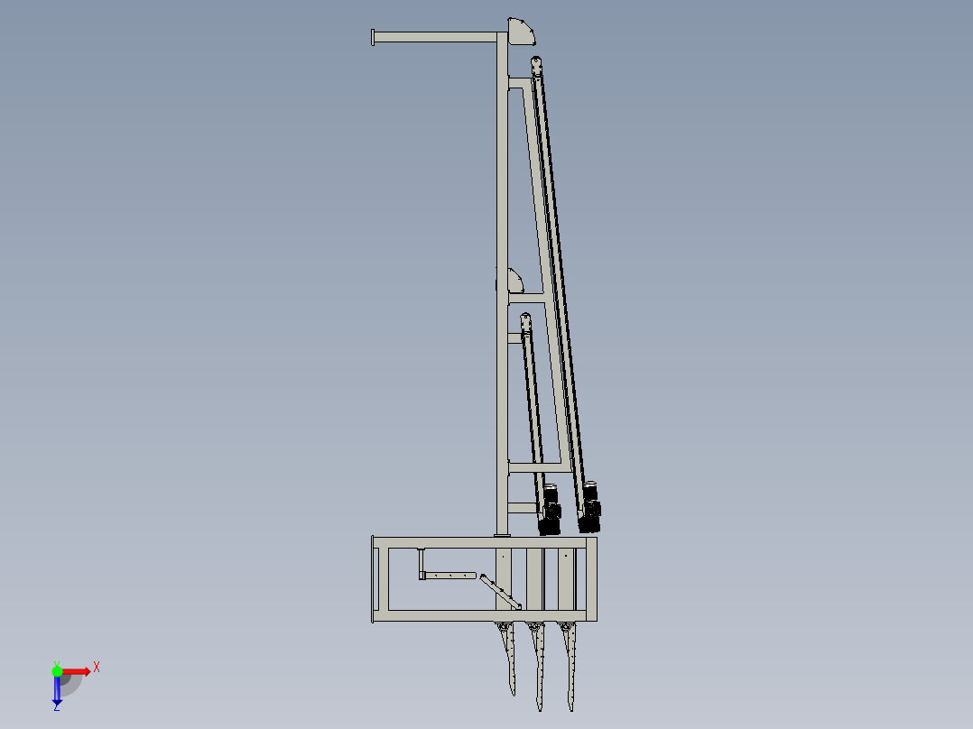 三层立体鉴别输送带俯视图