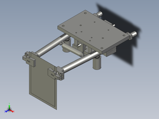 单元夹带装置正等轴测缩略图