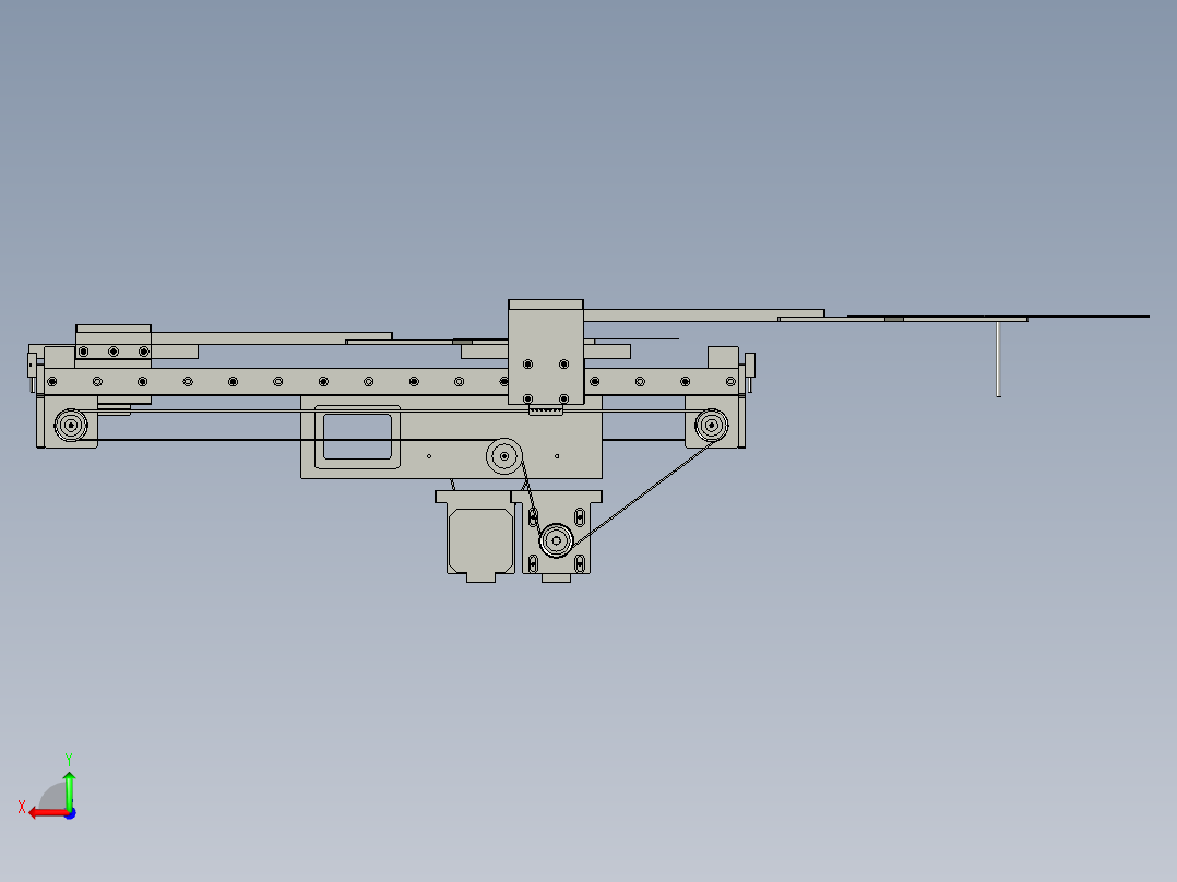 取放wafer真空组件后视图