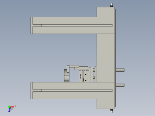 DYDJ-F2铁芯搬移装配体俯视缩略图