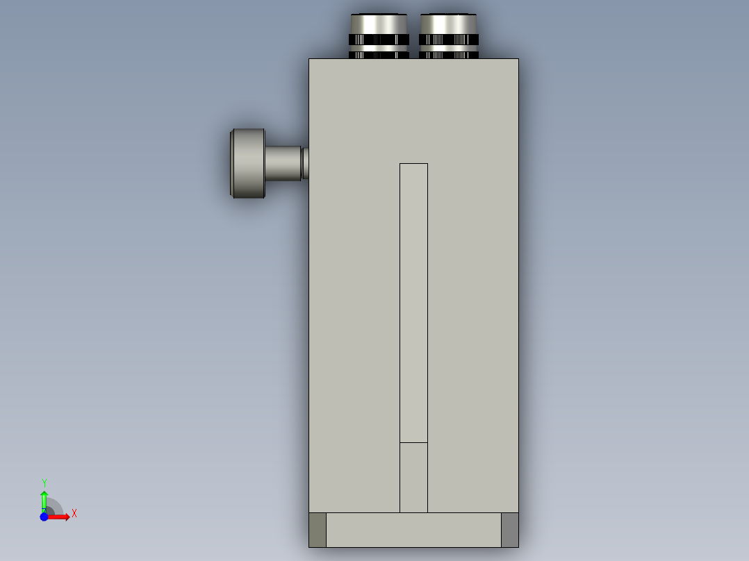 020200端面探伤部件前视图