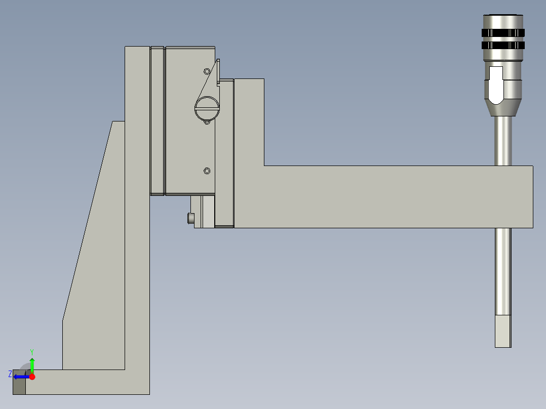 020200端面探伤部件右视图