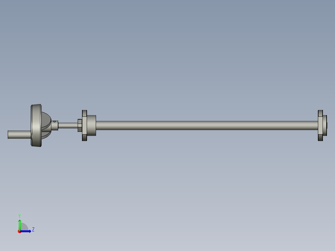梯形丝杆支座组件左视图