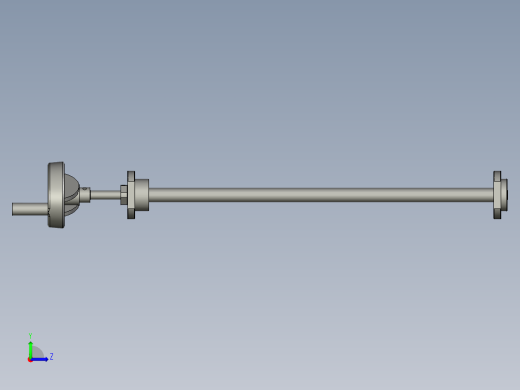 梯形丝杆支座组件左视缩略图
