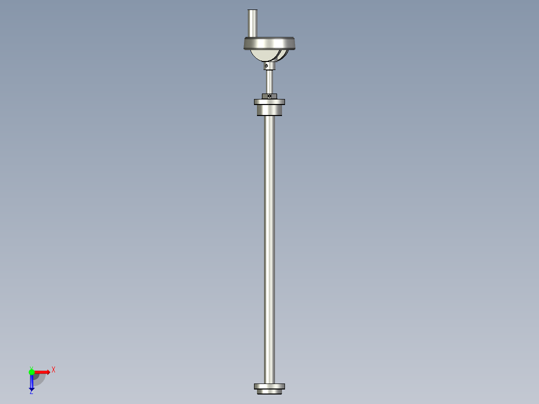 梯形丝杆支座组件俯视图