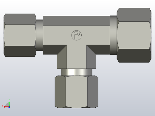EO管接头三通异径管TR12 08 08ZS71.igs后视缩略图