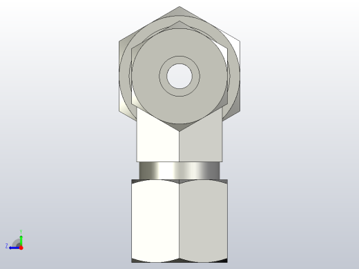 EO管接头三通异径管TR12 08 08ZS71.igs右视缩略图
