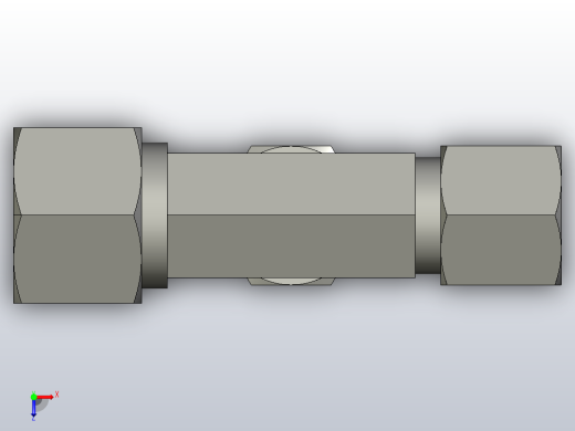 EO管接头三通异径管TR12 08 08ZS71.igs俯视缩略图