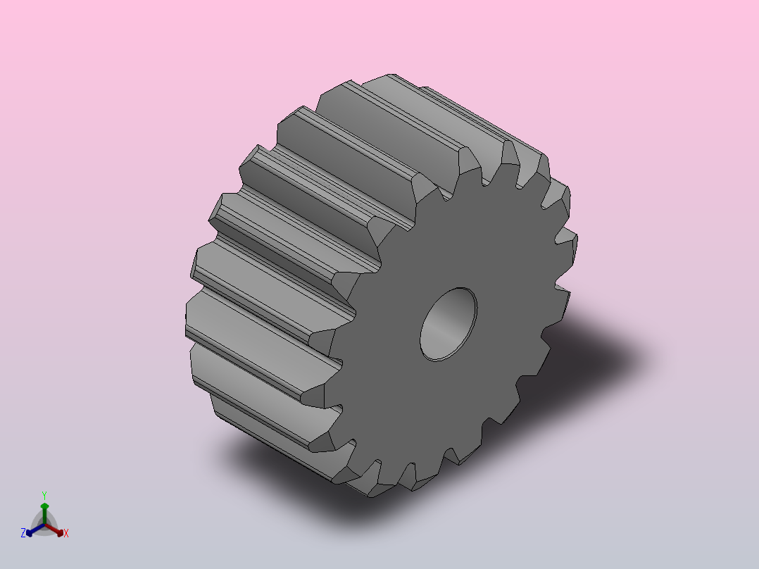 标准型模数2.5直齿轮压力角20°_GSFHC-2.5-18-25-dc10-A主视图