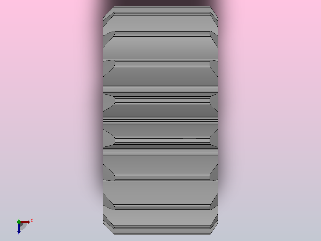 标准型模数2.5直齿轮压力角20°_GSFHC-2.5-18-25-dc10-A俯视图