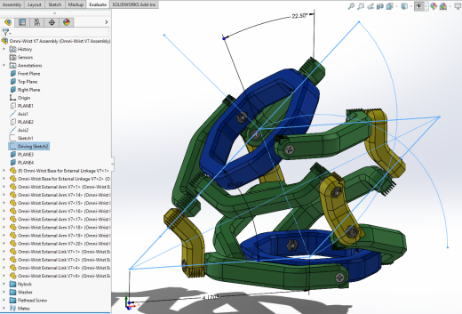 半球全方位腕部连杆结构3D图纸 Solidworks设计缩略图