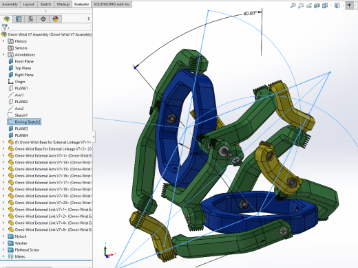 半球全方位腕部连杆结构3D图纸 Solidworks设计缩略图