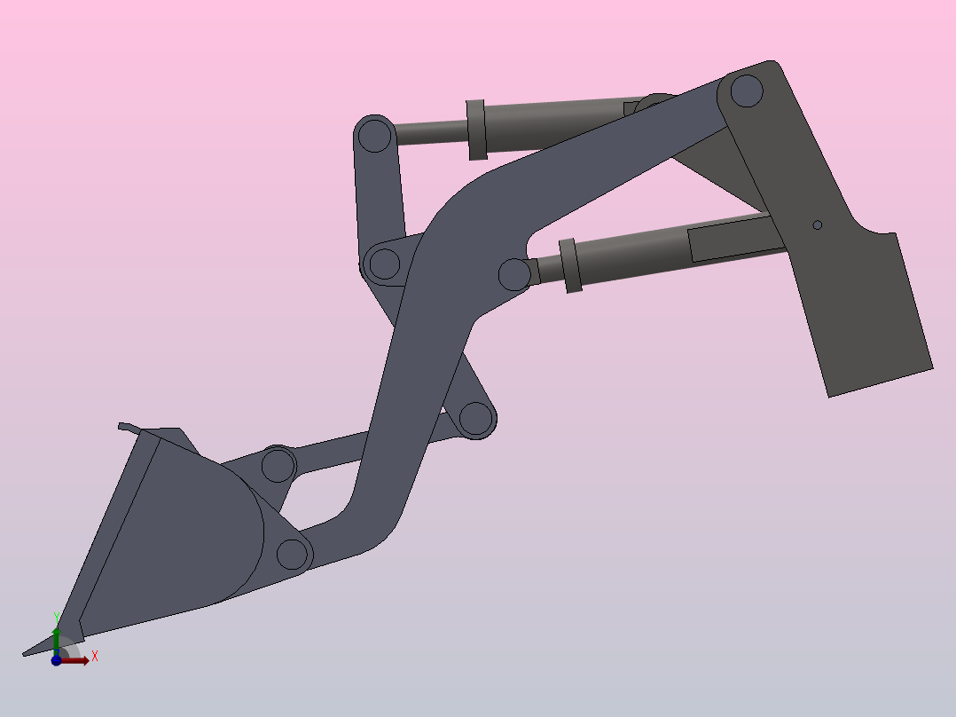小型铲平机前视图