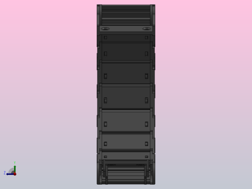 弯曲半径125内高25两侧打开型DB封闭式拖链_DMD25CDBA-25-77-125R-30右视缩略图